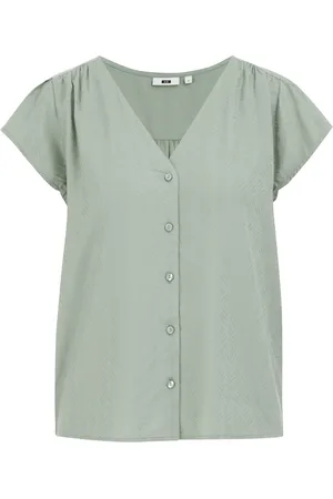 WE Fashion Dames blouse met jacquard-dessin