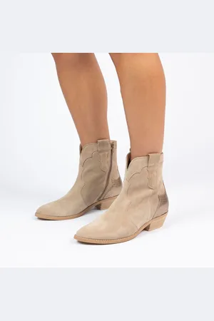 Manfield Dames - suède cowboy laarzen