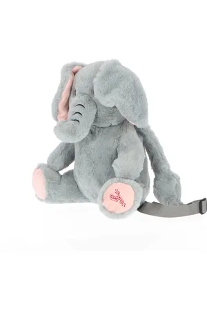 Merkloos Rugtas knuffel olifant voor kinderen - Rugzak Olifant met bewegende oren