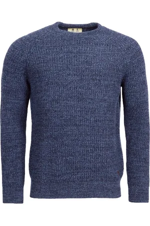 Barbour Trui Lamswol Knitted Navy