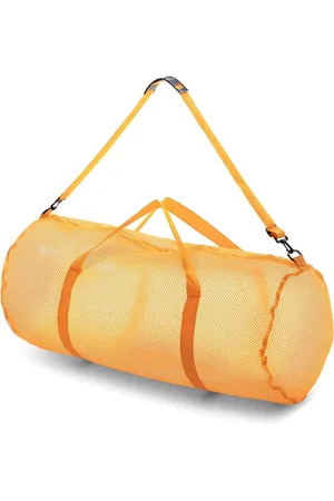 Merkloos Plunjezak met rits en verstelbare schouderriem 15" x 36" - multifunctionele oversized gymtas voor apparatuur en sportuitrusting - ademende mesh scuba en reistas