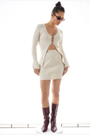No Matter What Apparel Glam V-hals Slim Fit Twinset