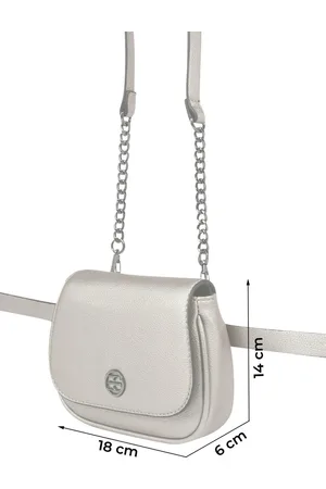 ESPRIT Schoudertas Gordeltas Susie Two in One Bag Zilverkleurig
