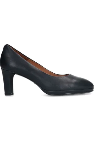 No Stress Dames - Blauwe leren pumps