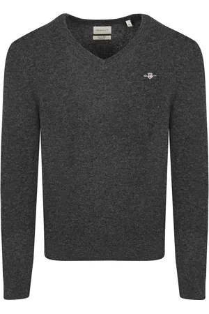 GANT Pullover V-Hals Woolblend Navy Melange