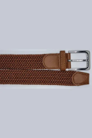 Merkloos Vlecht riem Gevlochten riem Elastiek riem - unisex - geschikt voor zowel mannen als vrouwen