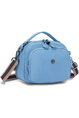 Merkloos Kleine schoudertas, crossbody bag voor dames, lichte schoudertas, handtas, vrije tijd, messenger bag met kleurrijke afneembare schouderriem met veel vakken, voor dames en meisjes, nylon