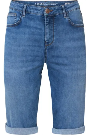 Miss Etam Dames Jeans bermuda blauw - Regulier