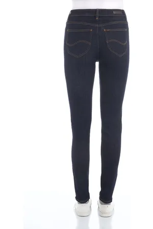 Lee Dames Jeans Broeken Scarlett High skinny Fit Blauw Volwassenen Denim Jeansbroek