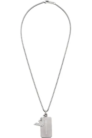 Emporio Armani EGS3167040 Heren Collier 85cm - Zilverkleurig