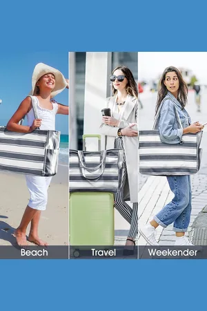 Merkloos Strandtas, grote tote bag, dames, handtas, schoudertas, strandtas, XXL, familie, reistas, sporttas, badtas, saunatas, geschenken voor vrouwen