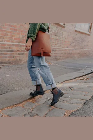 Blundstone Blunstone 1924 Zwarte Leren Enkellaars - Streetwear - Vrouwen