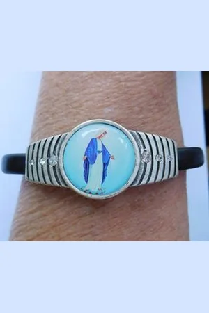 Van Santen Fashion Charm Jewelry Armband kunstleder Maria Wonderdadige.