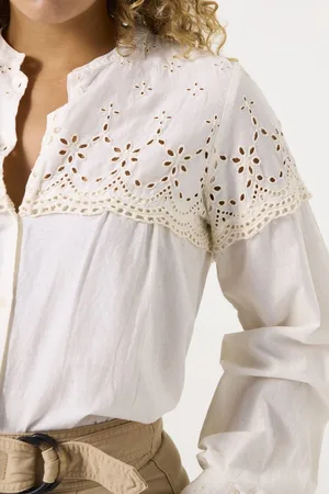 Garcia Dames Blouse Wit Long mouw