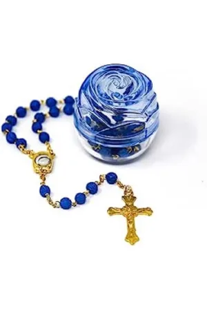 Van Santen Fashion Charm Jewelry Rozenkrans Lourdes Met Lourdes Water.(6321)