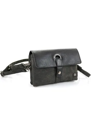 Merkloos Python schouder - heuptasje / clutch Napels