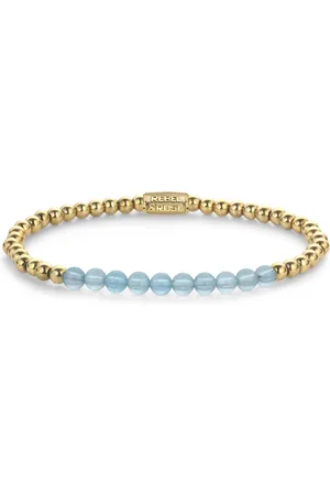 Rebel & Rose Rebel & and Rose - Armband - Bluekyeets Yellow Gold - 4mm - RR-40137-G Dames