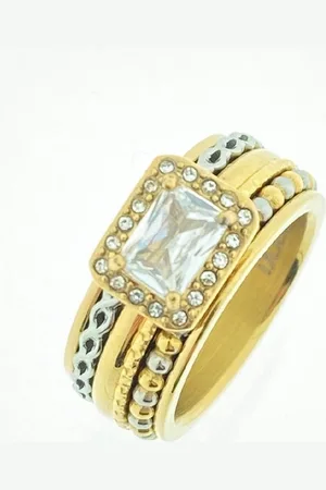 Ixxxi Ring - - Compleet, samengesteld Bi-Color, /zilver kleurig - Type Janny