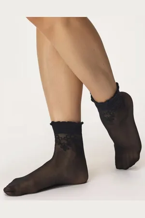 Gabriella 2 pack Pantysokjes Bea 20DEN met patroon, one size