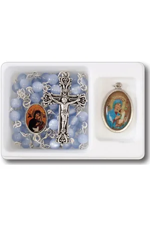 Van Santen Fashion Charm Jewelry Rozenkrans Maria a.d.Bijstand met extra Medaille.