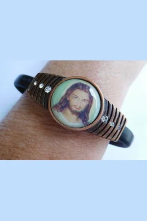 Van Santen Fashion Charm Jewelry Armband kunstleder Jezus