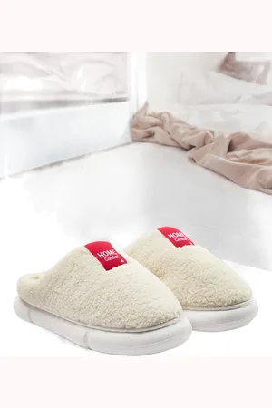 Trendyol Pluche Geweven Label Gedetailleerde Dames Pantoffels Takaw25Er00012