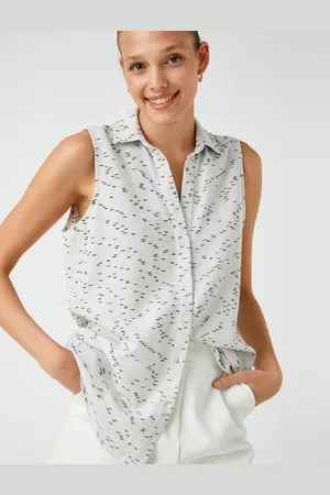 Koton Mouwloos Shirt Met Patroon
