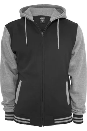 Urban classics 2-tone Vest met capuchon - XS - /Grijs