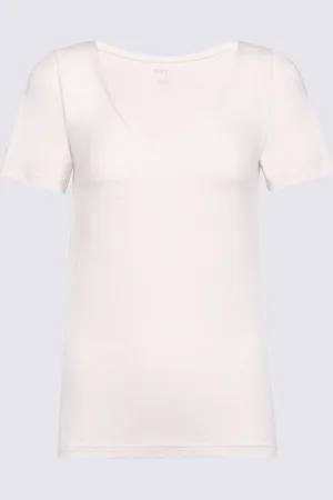 Mey Shirt Korte Mouw V hals Organic Dames 26816 703 bailey 40