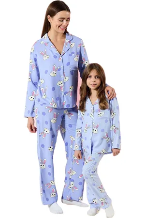 Trendyol Bordeauxrode Pyjamaset Van Viscose Met Konijnenmotief Thmaw21Pt0048