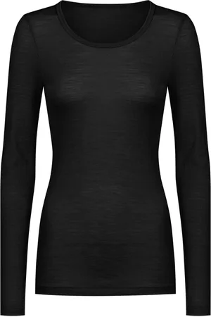 Mey Shirt Lange Mouw Wool Love Dames 1110029 3 zwart L/XL