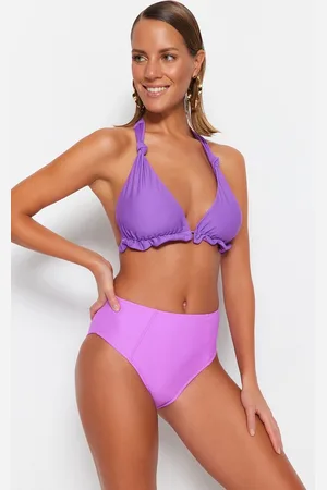 Trendyol Zwart Hipster Bikinibroekje Met Hoge Taille Tbess21Ba0387