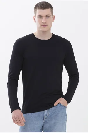 Mey Hybrid T-shirt Lange Mouw Heren 30082 123 schwarz M