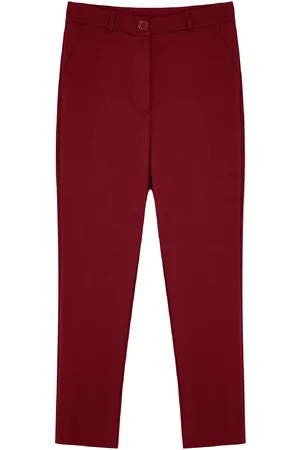 Trendyol Zwarte Basic Cigarette Skinny Leg Geweven Stoffen Broek Twoss19St0038