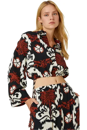 Koton Crop-Shirt Met Elastische Taille