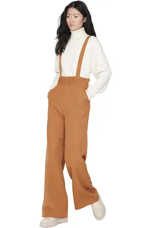 Trendyol Zwarte Geweven Jumpsuit Met Bandjes Twoaw22Tu0284