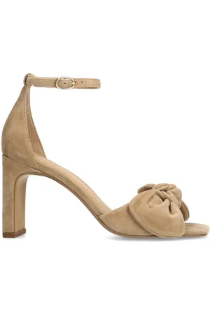 Manfield Dames - suède sandalen met hak