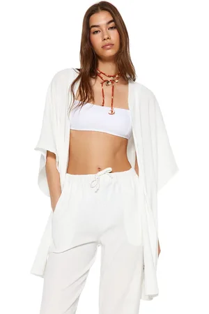 Trendyol Geweven Kimonobroek Strandset Tbess23Au00149