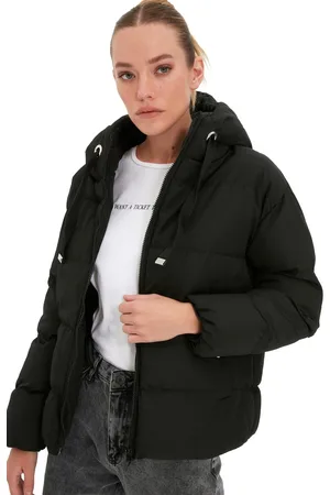 Trendyol Antraciet Oversized Waterafstotende Pufferjas Met Capuchon Tweeaw21Mo0022