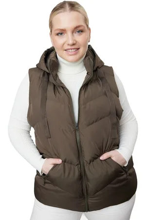 Trendyol Regular Fit Capuchon Seizoensgebonden Gewatteerd Vest Tbbaw24Bh00002