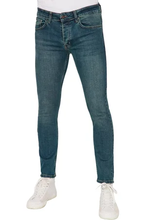 Trendyol Zwarte Skinny Fit Stretchstof Slim Cut Jeansbroek Tmnaw22Je0311