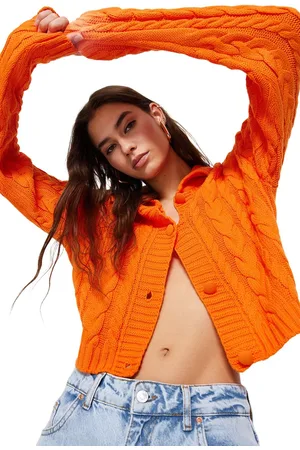 Trendyol Muntkleurige Crop Polo Hals Breiwerk Cardigan Twoaw22Hi0448