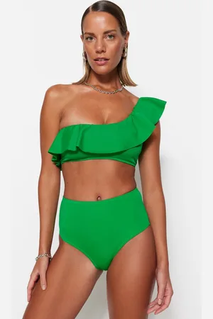 Trendyol Blauwe High Waist Hipster Mix&Match Bikinibroekje Tbess21Ba0057