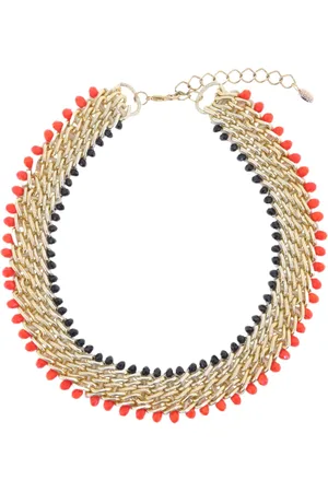 Behave Statement Ketting – Gevlochten- Goud- -Zwart – Nikkelvrij