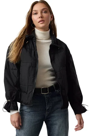 Trendyol Zwart Oversize Waterafstotende Gewatteerde Pufferjas Tweeaw25Mo00076