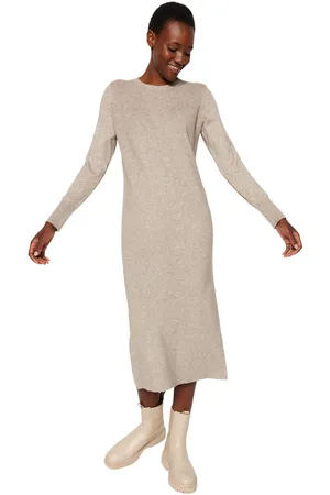 Trendyol Maxi Knitwear Jurk Van Premium Garen/Speciaal Garen Twoaw24El00100