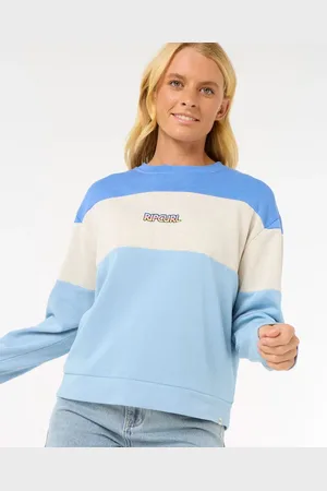 Rip Curl Las Dalias Colourblock Crew - Oatmeal Marle