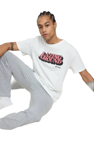 Trendyol 100% Katoen Regular Fit Bedrukt Gebreide Pyjamaset Tmnaw25Pt00009