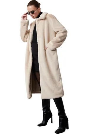 Trendyol Oversized Lange Bontjas Twoaw25Kb00052