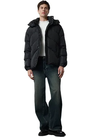 Trendyol Zwarte Unisex Oversize Fit Inner Suspender Winter Puffer Jacket Tmnaw25Mo00024